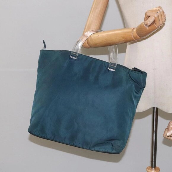 PRADA Hand Bag Nylon Navy Auth 112087 - Picture 1 of 16